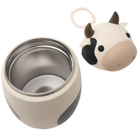 Boîte repas isotherme bestie Ecru, noir 5 - vertbaudet enfant 