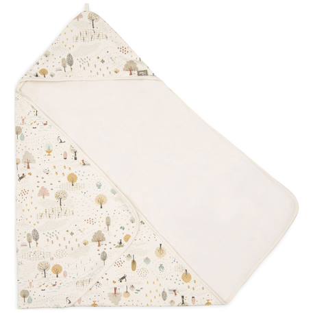 Cape de bain tiny park (75 x 75 cm) Ecru, vert, jaune 2 - vertbaudet enfant 