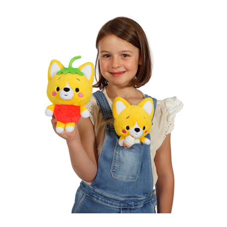 Peluche - peluche little corgi cuties 20 cm : chien corgi - fraise Jaune 6 - vertbaudet enfant 