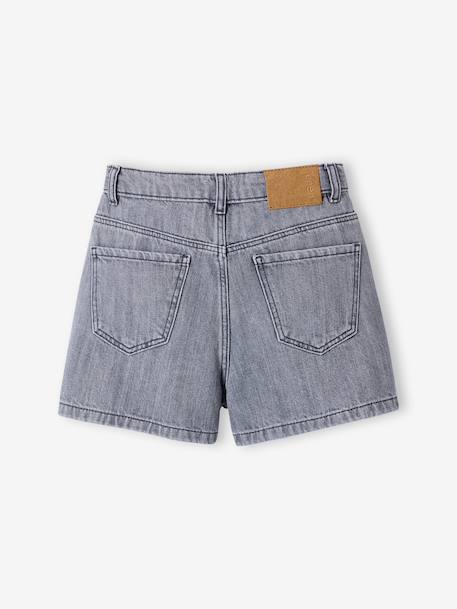 Short enfant en denim coton bleu moyen+denim gris 9 - vertbaudet enfant 