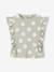 T-shirt manches courtes fille volants marine+vert sauge 6 - vertbaudet enfant 