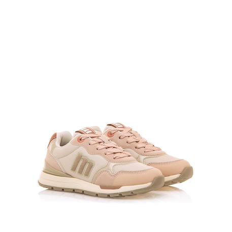 Sneakers filles textile lacets Beige clair+Pink 10 - vertbaudet enfant 