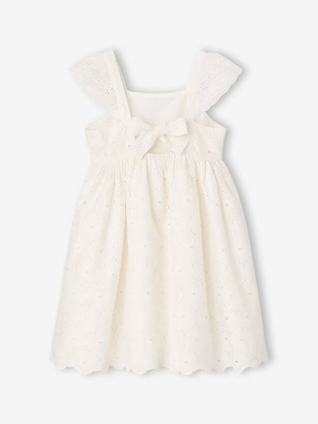 Robe fille broderie anglaise coton blanc 3 - vertbaudet enfant 