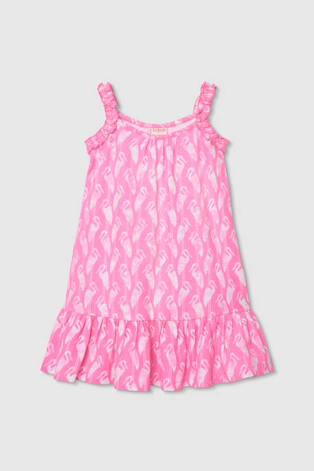 Fille-Robe maille imprimée