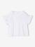 T-shirt fille manches détails brodés corail+écru+kaki 5 - vertbaudet enfant 