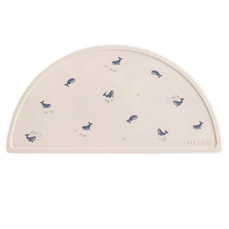 Set de table en silicone baleine Blanc cassé, bleu 1 - vertbaudet enfant 