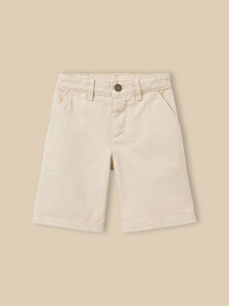 Garçon-Short-Bermuda en denim coloré garçon