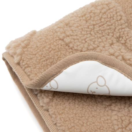 Tapis à langer nomade miffy jacquard teddy biscuit Marron 5 - vertbaudet enfant 