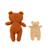 Poupée en tissu ours teddy ultra doux Brown 2 - vertbaudet enfant 