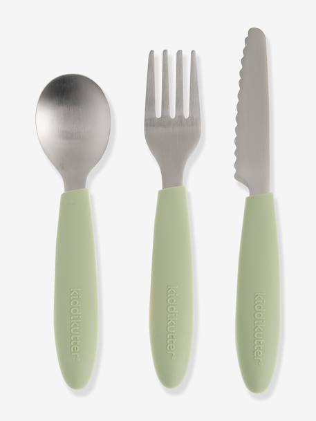 Set de couverts d'apprentissage orange+vert 4 - vertbaudet enfant 