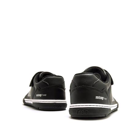 Sneakers de foot garçon synthétique lacets- fermeture adhésive Black+White 3 - vertbaudet enfant 