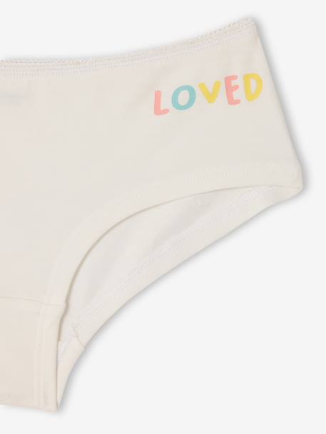 Lot 7 shorties basics rose 10 - vertbaudet enfant 