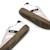 Sneakers garçon synthétique lacets Blanc noir 4 - vertbaudet enfant 