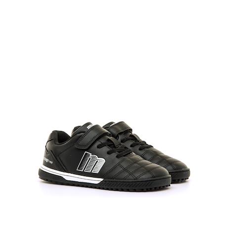Sneakers de foot garçon synthétique lacets- fermeture adhésive Black+White 5 - vertbaudet enfant 
