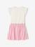 Robe fille effet 2 en 1 écru+indigo+rayé rose+rose pâle 15 - vertbaudet enfant 