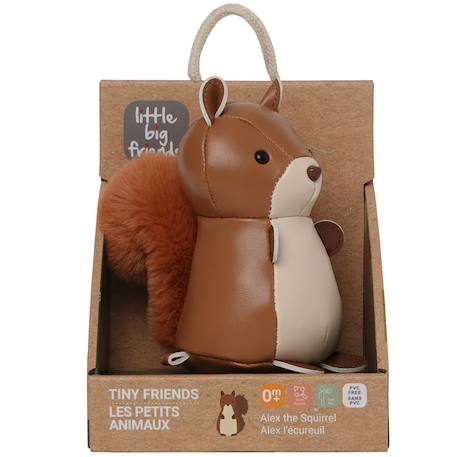 Alex l'ecureuil les petits animaux Marron, beige 3 - vertbaudet enfant 