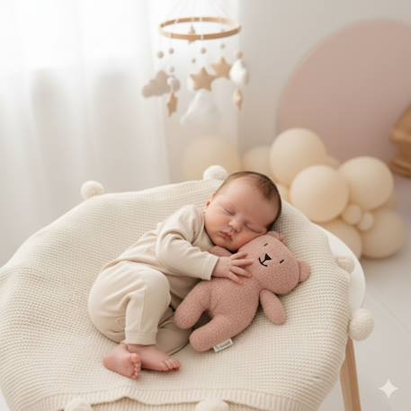 Poupée en tissu ours teddy ultra doux Pink 3 - vertbaudet enfant 