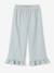 Pantacourt fille large volants vert sauge 1 - vertbaudet enfant 