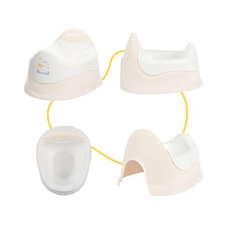 Pot d'apprentissage avec cuvette amovible Beige+Vert 3 - vertbaudet enfant 