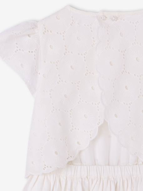 Robe patineuse fille bi-matière blanc 5 - vertbaudet enfant 