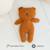 Poupée en tissu ours teddy ultra doux Brown 4 - vertbaudet enfant 