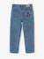 Jean fille mom brodé fleurs bleu clair+bleu moyen 7 - vertbaudet enfant 