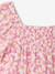 Robe fille à smocks imprimée fleurs rose poudré+vanille 3 - vertbaudet enfant 