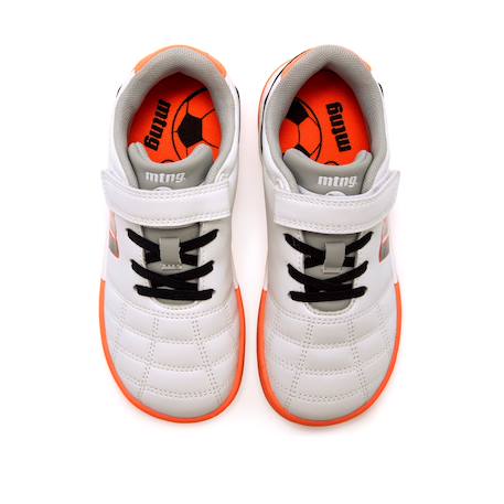 Sneakers de foot garçon synthétique lacets- fermeture adhésive Black+White 12 - vertbaudet enfant 