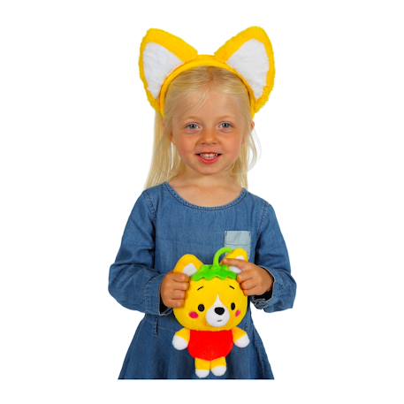 Peluche - peluche little corgi cuties 20 cm : chien corgi - fraise Jaune 4 - vertbaudet enfant 