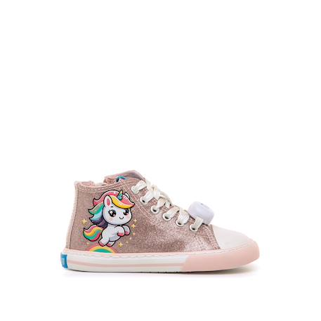 Sneakers filles synthétique fermeture éclair barefoot Pink 1 - vertbaudet enfant 