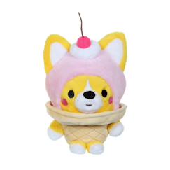 Jouet-Peluche - peluche little corgi cuties 20 cm :  chien corgi - glace
