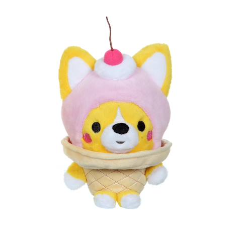 Peluche - peluche little corgi cuties 20 cm :  chien corgi - glace Jaune 1 - vertbaudet enfant 