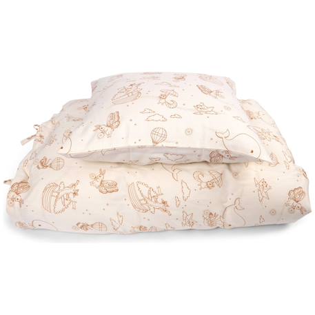 Linge de lit junior Blanc, ocre 2 - vertbaudet enfant 