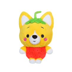 Jouet-Peluche - peluche little corgi cuties 20 cm : chien corgi - fraise