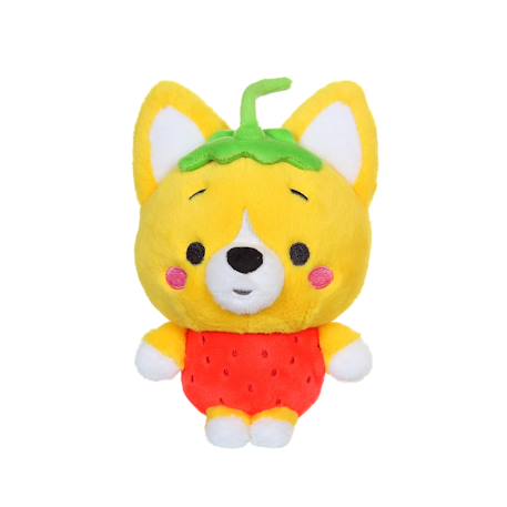 Peluche - peluche little corgi cuties 20 cm : chien corgi - fraise Jaune 1 - vertbaudet enfant 