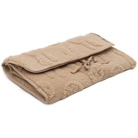 Tapis à langer nomade miffy jacquard teddy biscuit Marron 4 - vertbaudet enfant 