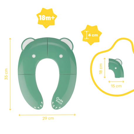 Réducteur de toilette pliable Vert 5 - vertbaudet enfant 