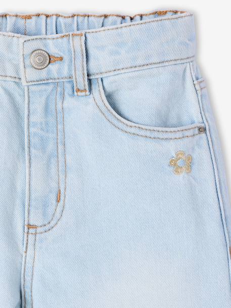 Jean fille large bleu moyen+denim black+denim bleached+denim brut+denim gris+stone 19 - vertbaudet enfant 
