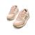 Sneakers filles textile lacets Beige clair+Pink 7 - vertbaudet enfant 