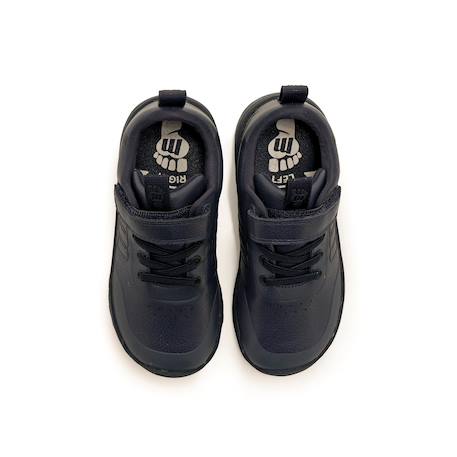 Sneakers garçon synthétique lacets- fermeture adhésive barefoot Blanc mat+Bleu vif+White 12 - vertbaudet enfant 