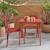 Salon de jardin enfant table et chaises métal anna - 2 places, 48x48cm Terracotta 1 - vertbaudet enfant 