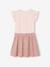 Robe fille effet 2 en 1 écru+indigo+rayé rose+rose pâle 20 - vertbaudet enfant 