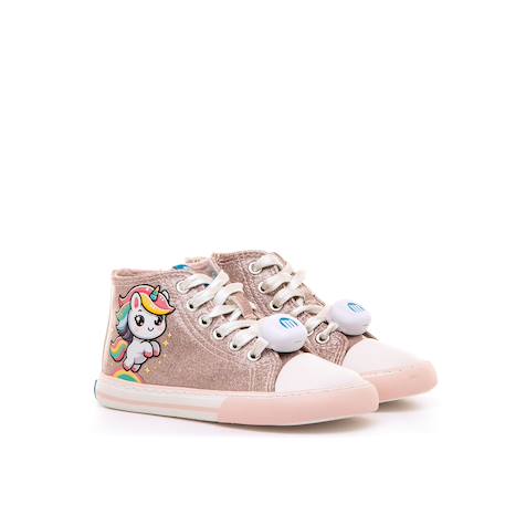 Sneakers filles synthétique fermeture éclair barefoot Pink 5 - vertbaudet enfant 