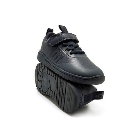 Sneakers garçon synthétique lacets- fermeture adhésive barefoot Blanc mat+Bleu vif+White 10 - vertbaudet enfant 