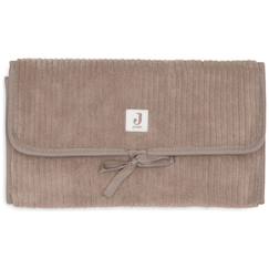 Puériculture-Matelas, accessoires de lange-Matelas à langer, housse-Tapis à langer nomade cloudy rib milky coffee