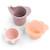 Jeu d'eau lot de 3 gobelets empilables elphee Jaune, vert, transparent+Rose 8 - vertbaudet enfant 