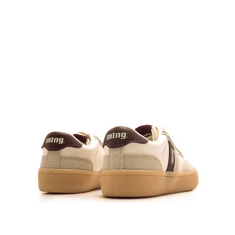 Sneakers garçon synthétique lacets Beige+Blanc noir 3 - vertbaudet enfant 