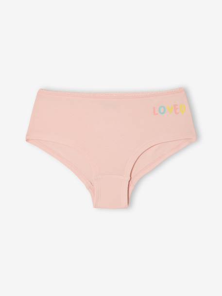 Lot 7 shorties basics rose 7 - vertbaudet enfant 