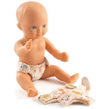 Lot de 3 couches pour poupée Multicolore 2 - vertbaudet enfant 