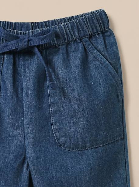 Pantalon en denim light bébé Denim bleu 3 - vertbaudet enfant 